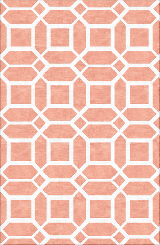 Lattice Rug - Salmon
