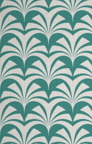 Sample Swatch - Deco Miami Palms Fabric