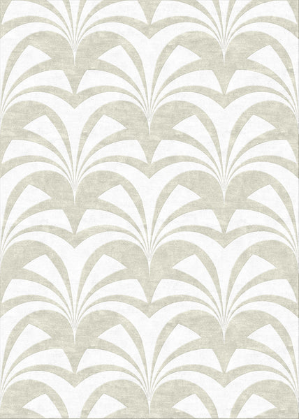Miami Palms Rug - Silver Lining