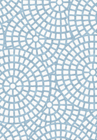 Mosiac Rug - Pastel Blue