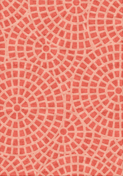 Mosiac Rug - Salmon