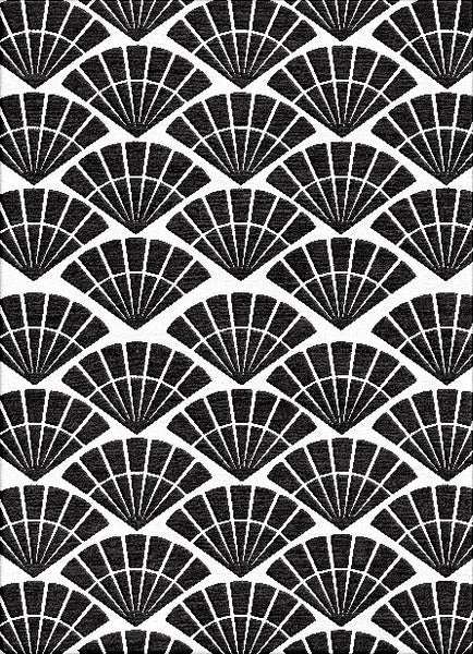 Sensu Fan  Rug - Black