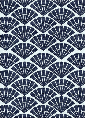 Sensu Fan  Rug - Indigo