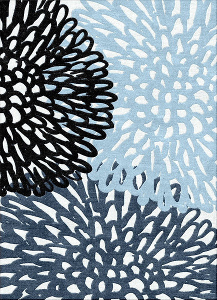 Warratah Rug - Pastel Blue